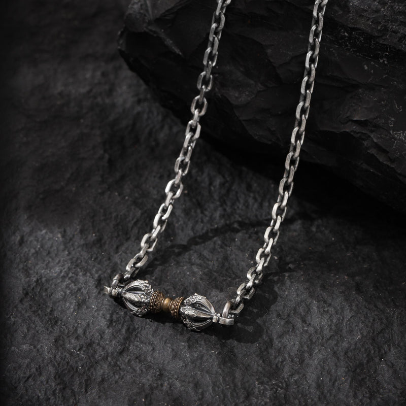 Five-Pronged Vajra Pendant Necklace