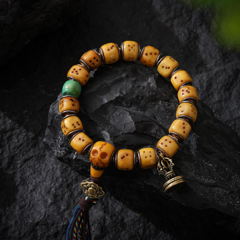 Yak Bone Dice Fortune Bracelet
