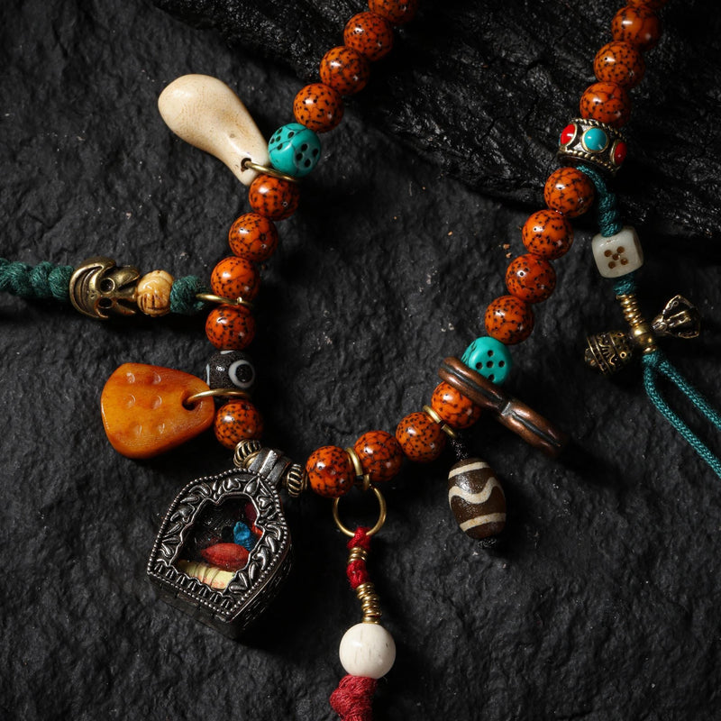 Bodhi Seed Mala Necklace