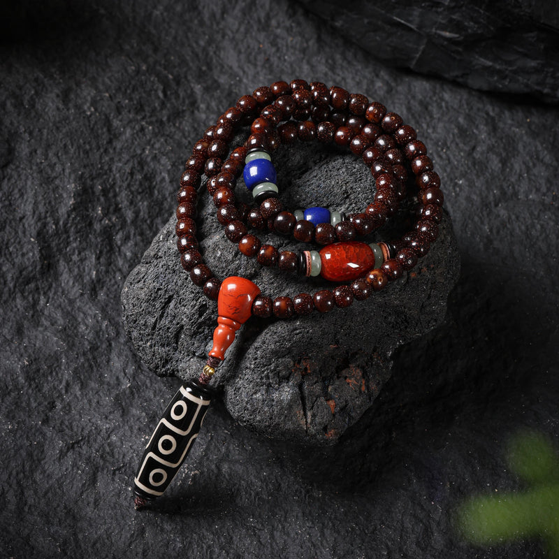 Bodhi Seed 108-Bead Mala Necklace