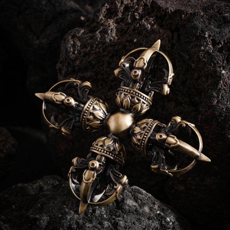 Handheld Five-Pronged Vajra Talisman