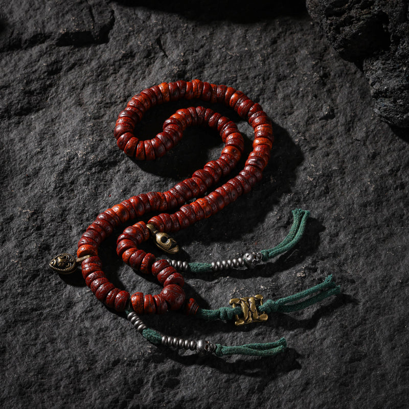 Phoenix-Eye Bodhi 108 Mala Necklace