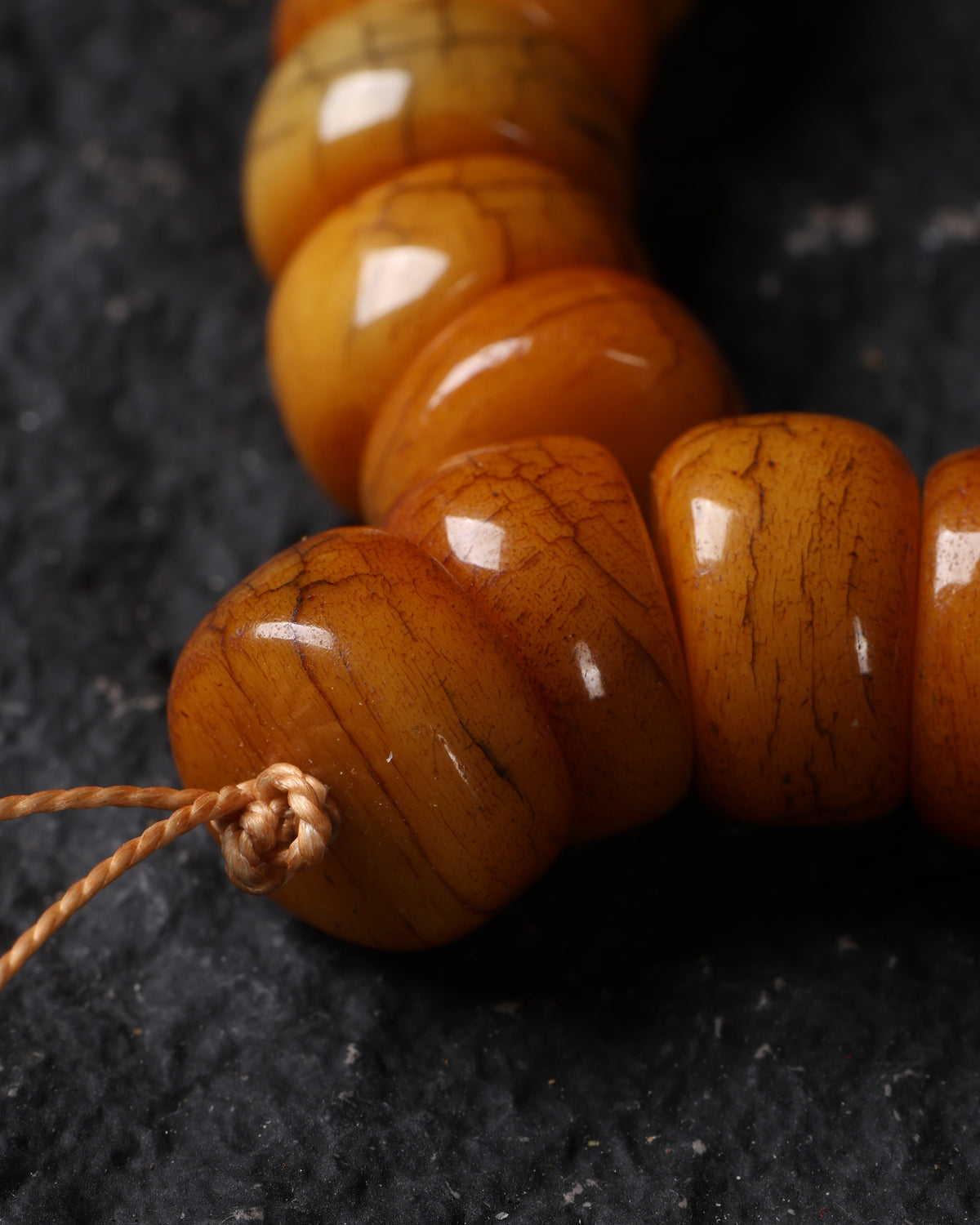 Yak-Knochen-Mala-Halskette mit 108 Perlen-5