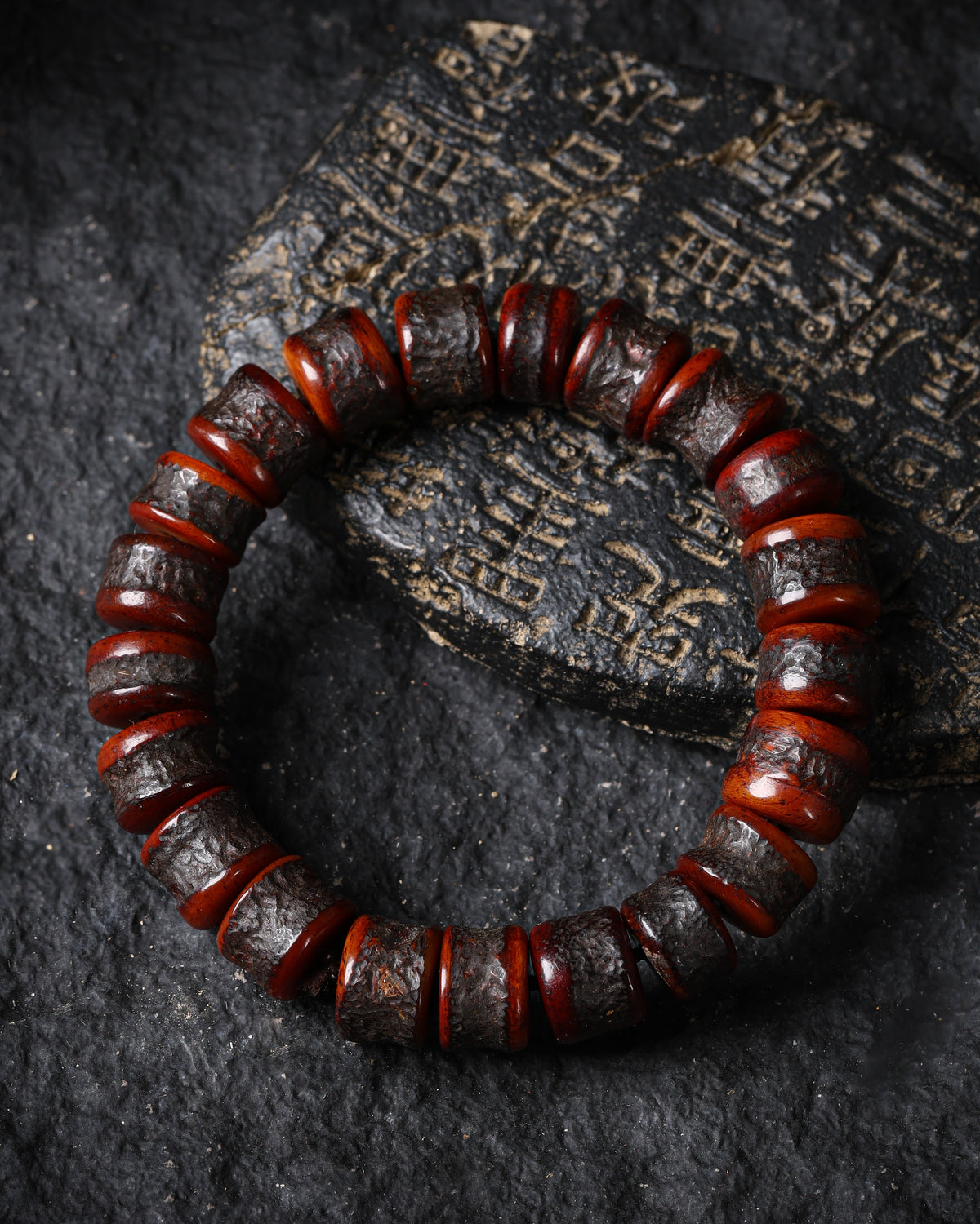 Yak Bone Bead Bracelet-3
