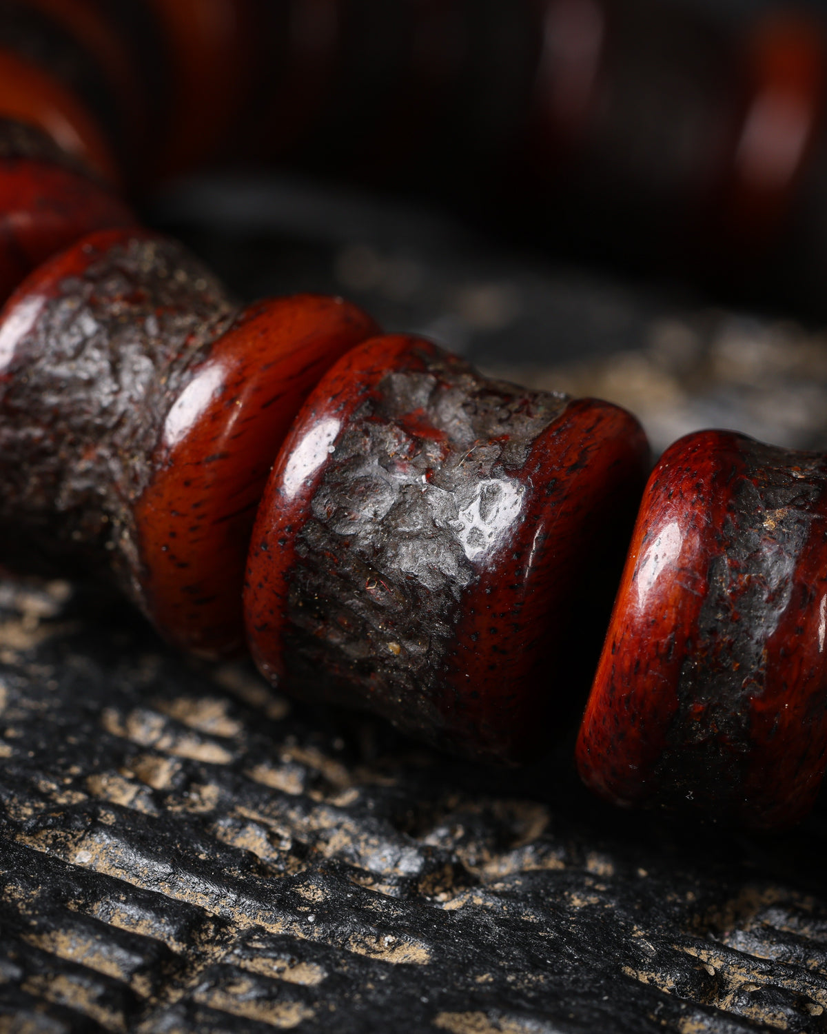 Yak Bone Bead Bracelet-6