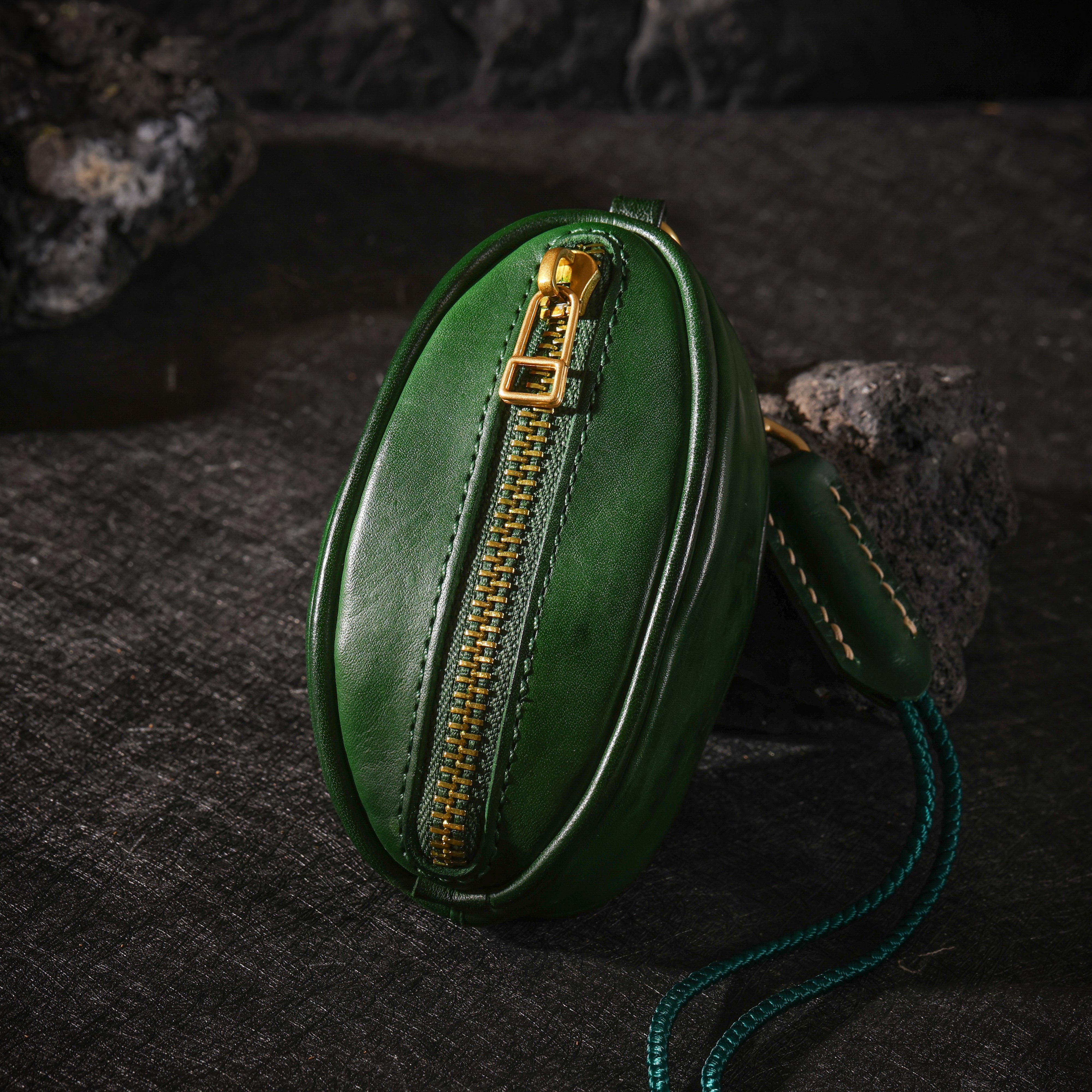 Sacchetto portagioie in pelle di mucca Vajra tibetano-5