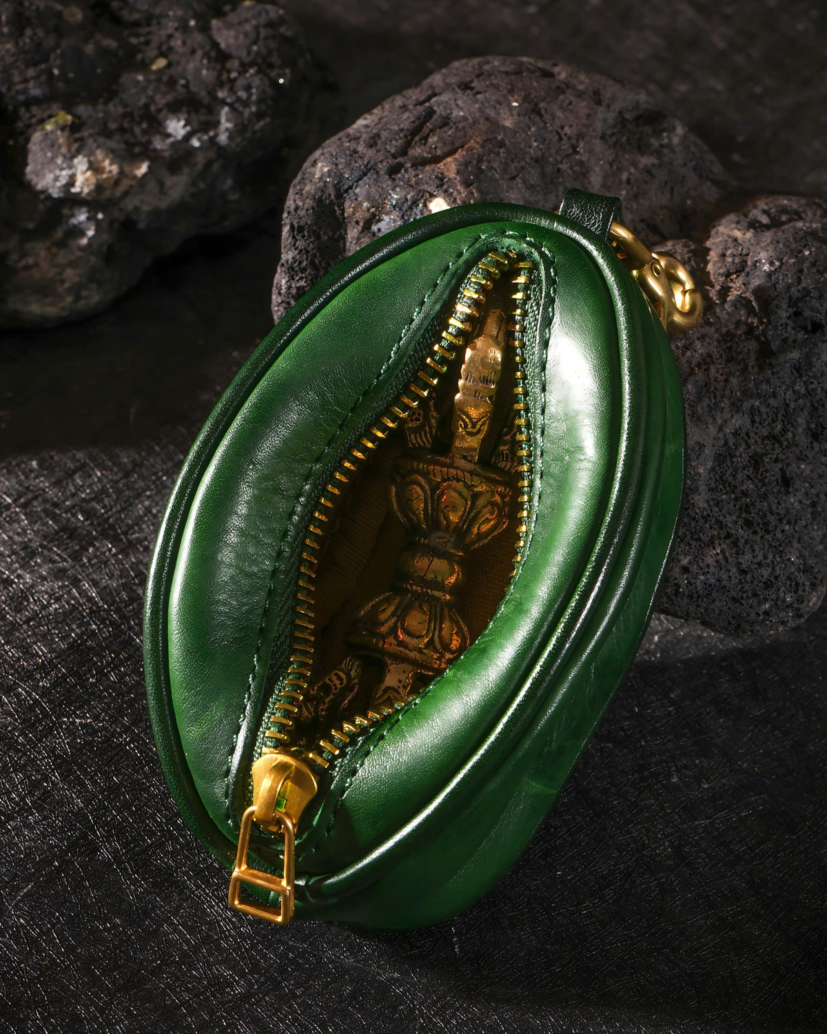 Vajra Cowhide Jewelry Pouch-24