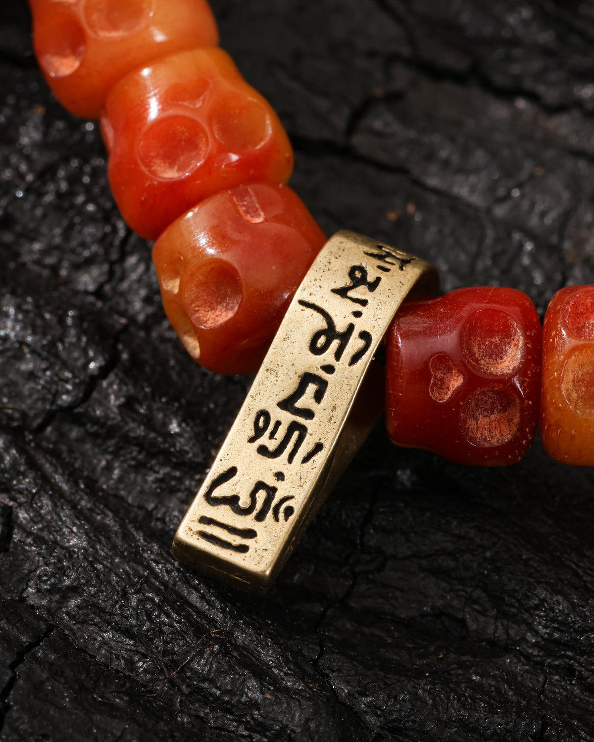 Bone Skull Necklace 108 Mala Beads-5