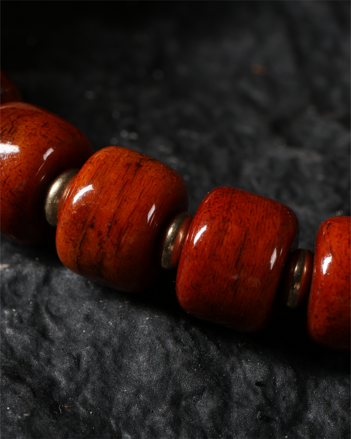 Yak Bone Carved Skull Bracelet-6