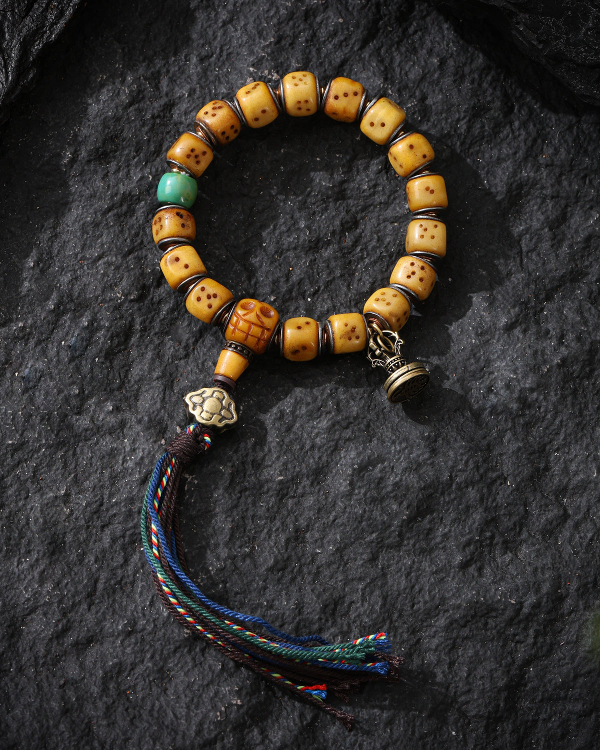 Yak Bone Dice Fortune Bracelet
