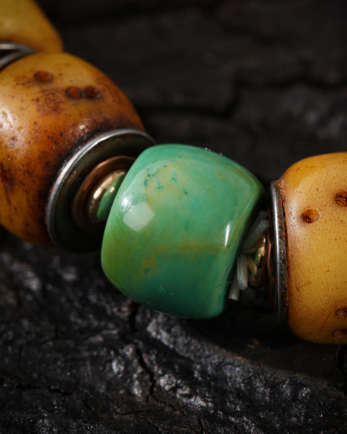 Pulsera de la fortuna de dados de hueso de yak-7