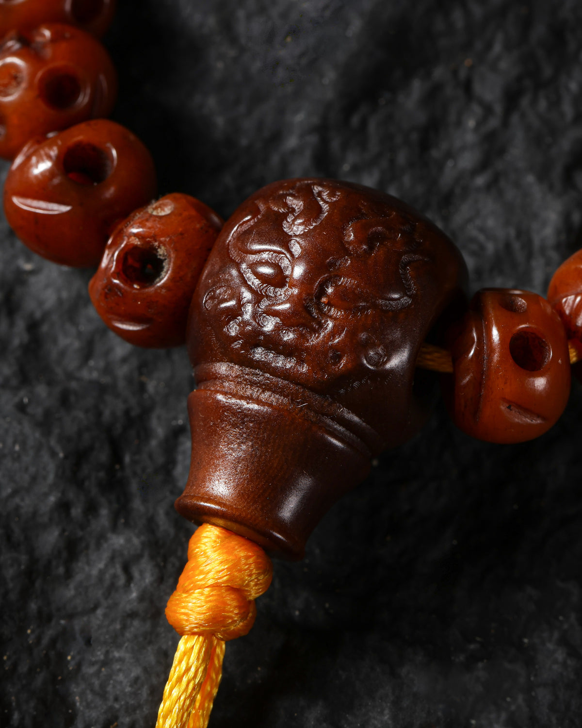 Bone Skull 108 Mala Necklace-7