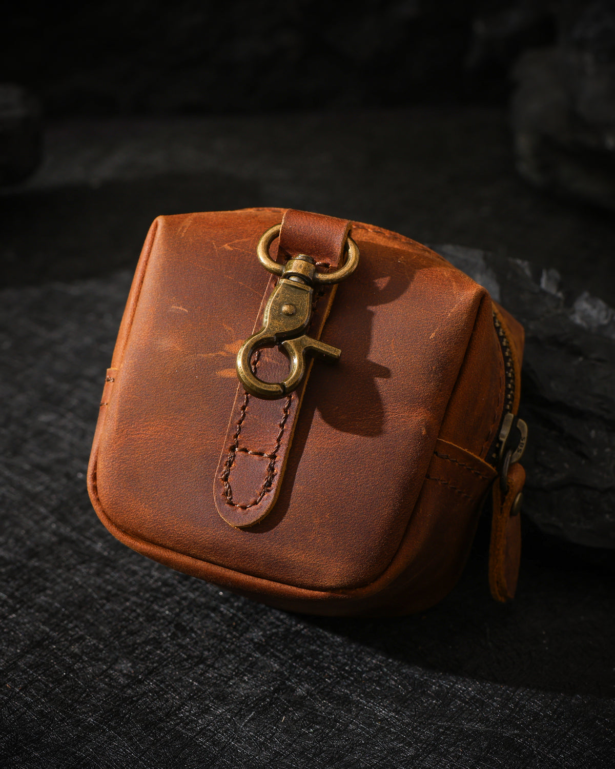 Bolsa para joyas de piel de vaca engrasada-18