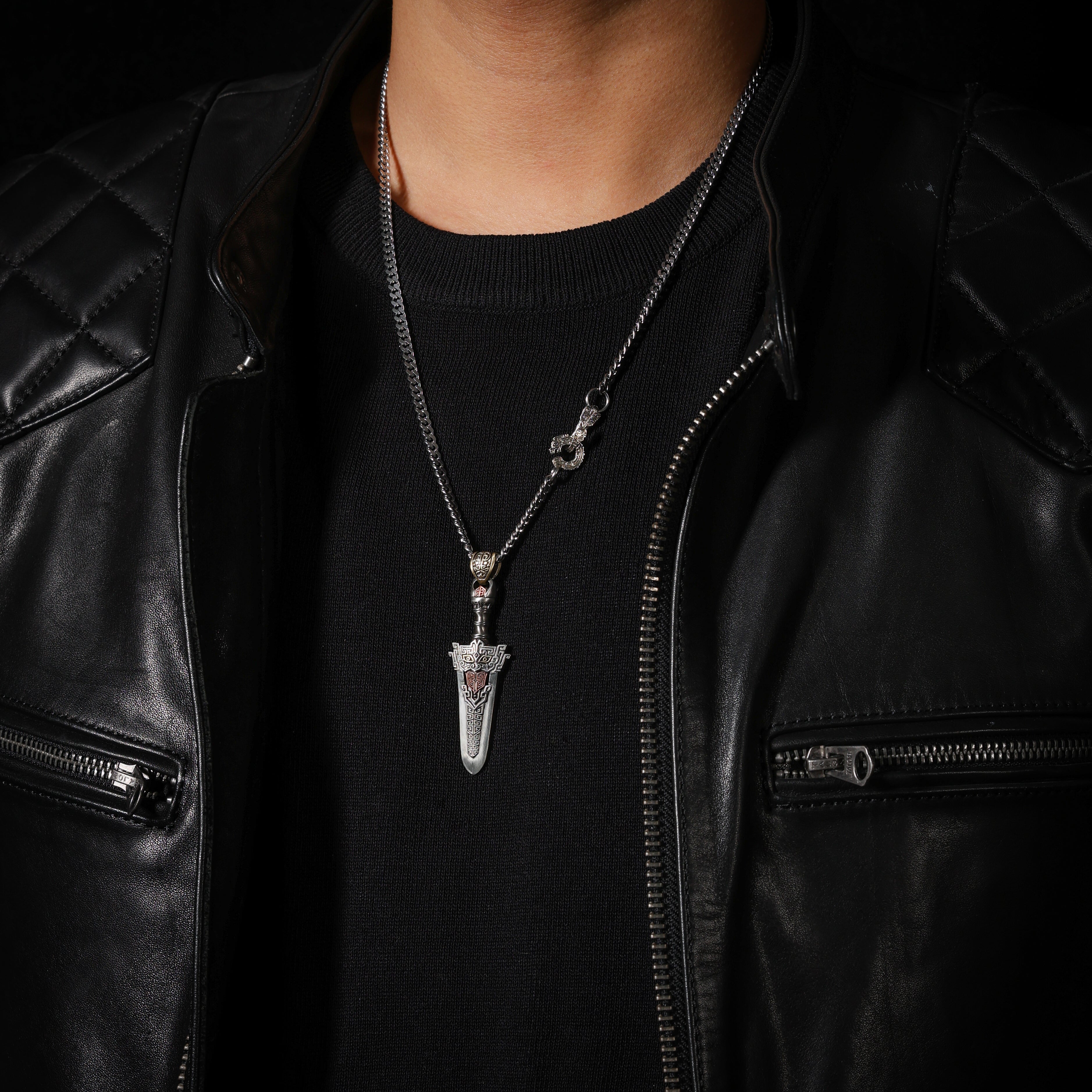 Manjushri Sword Sterling Silver Pendant