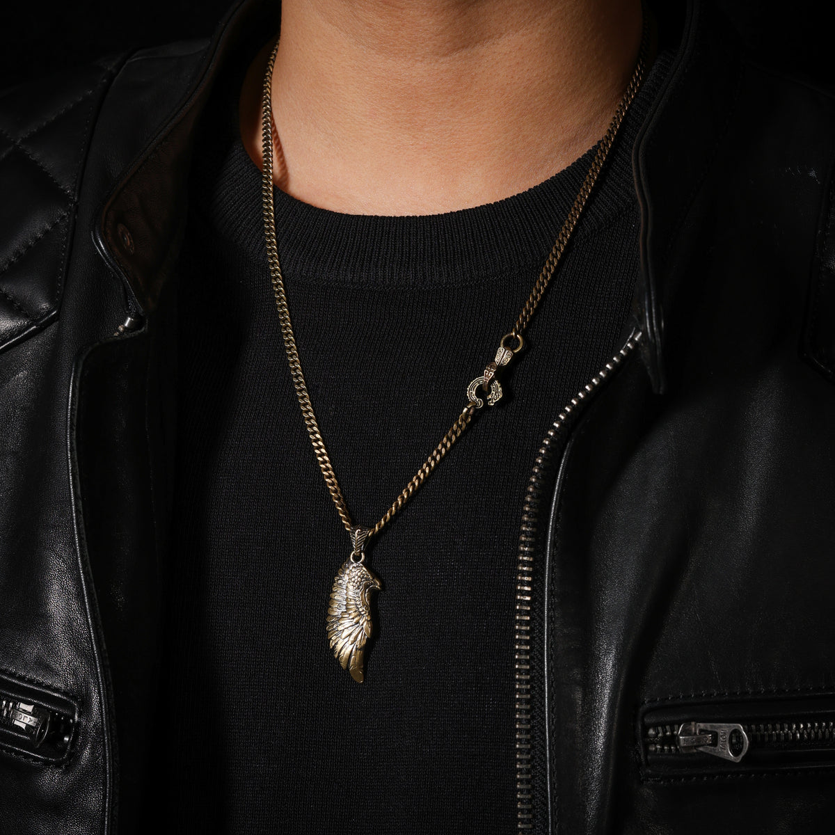 Guardian Wing Talisman Pendant Necklace-4