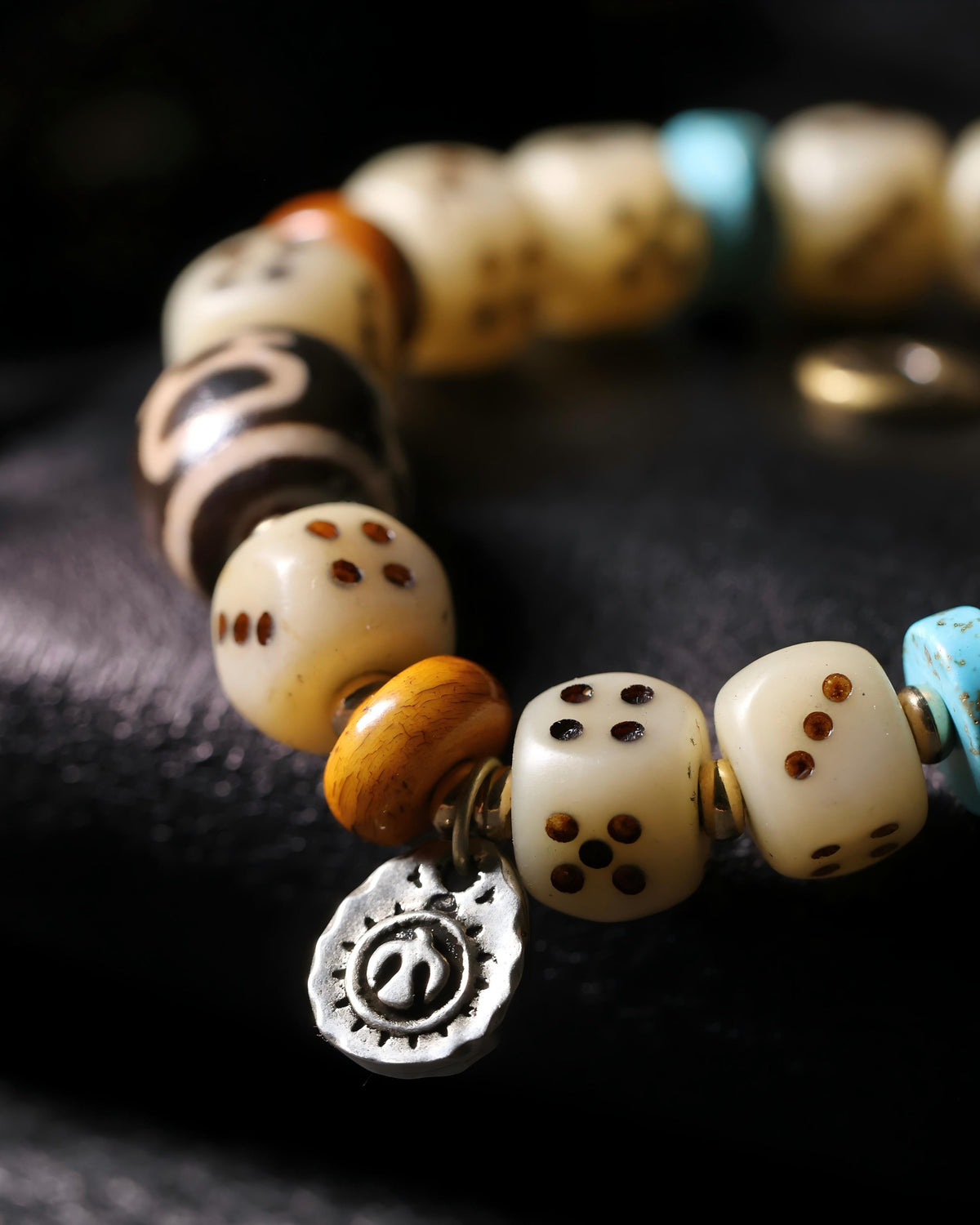 Yak Bone Dice Fortune Bracelet-5