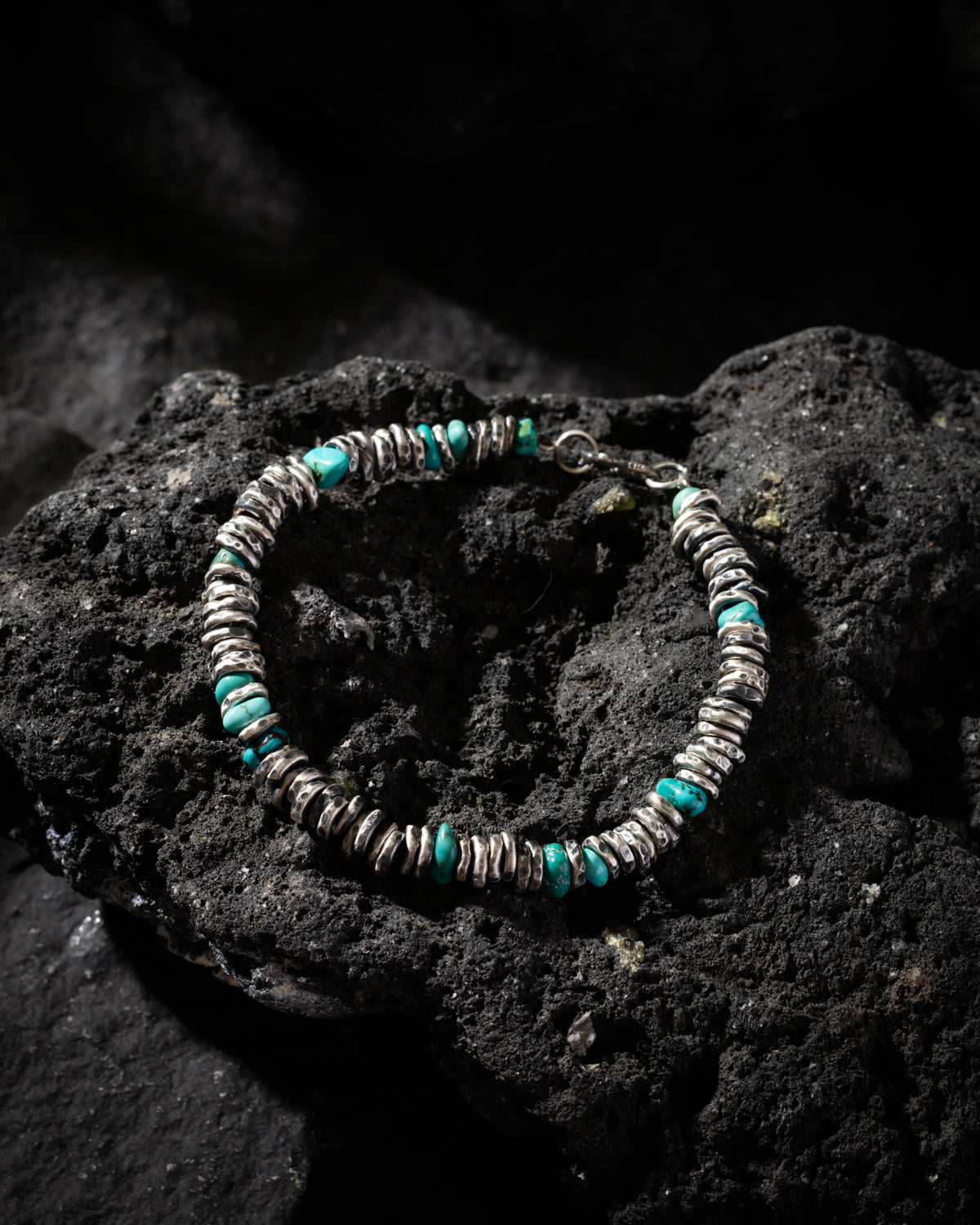 Turquoise Bracelet 999 Fine Silver-1