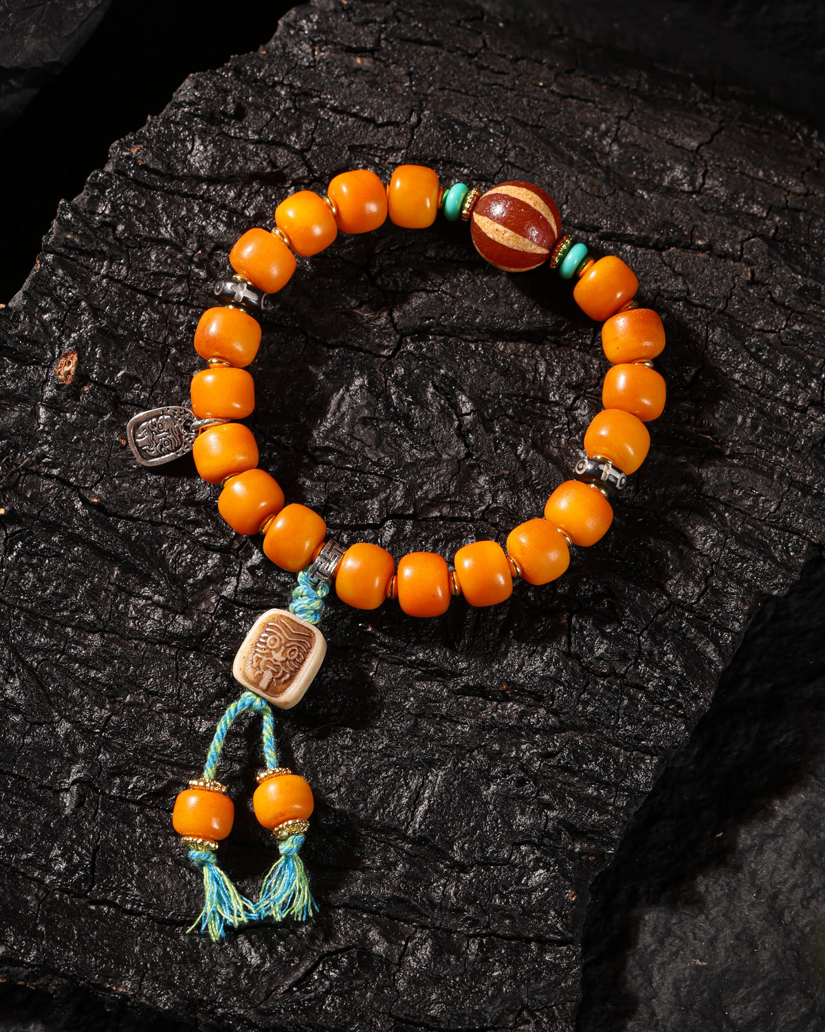 Yak Bone Bead Bracelet