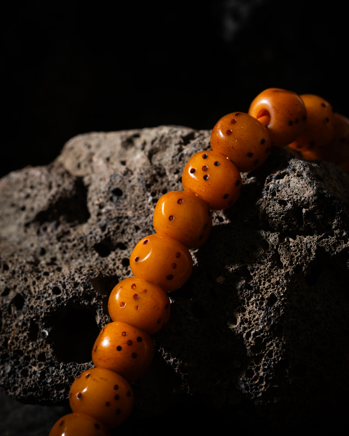 Yak Bone Dice 108 Mala Necklace-5
