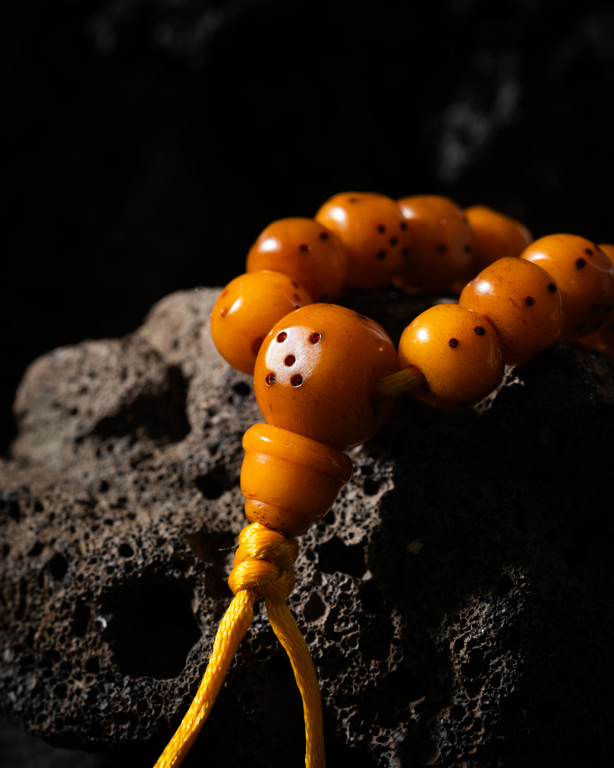 Yak Bone Dice 108 Mala Necklace-4