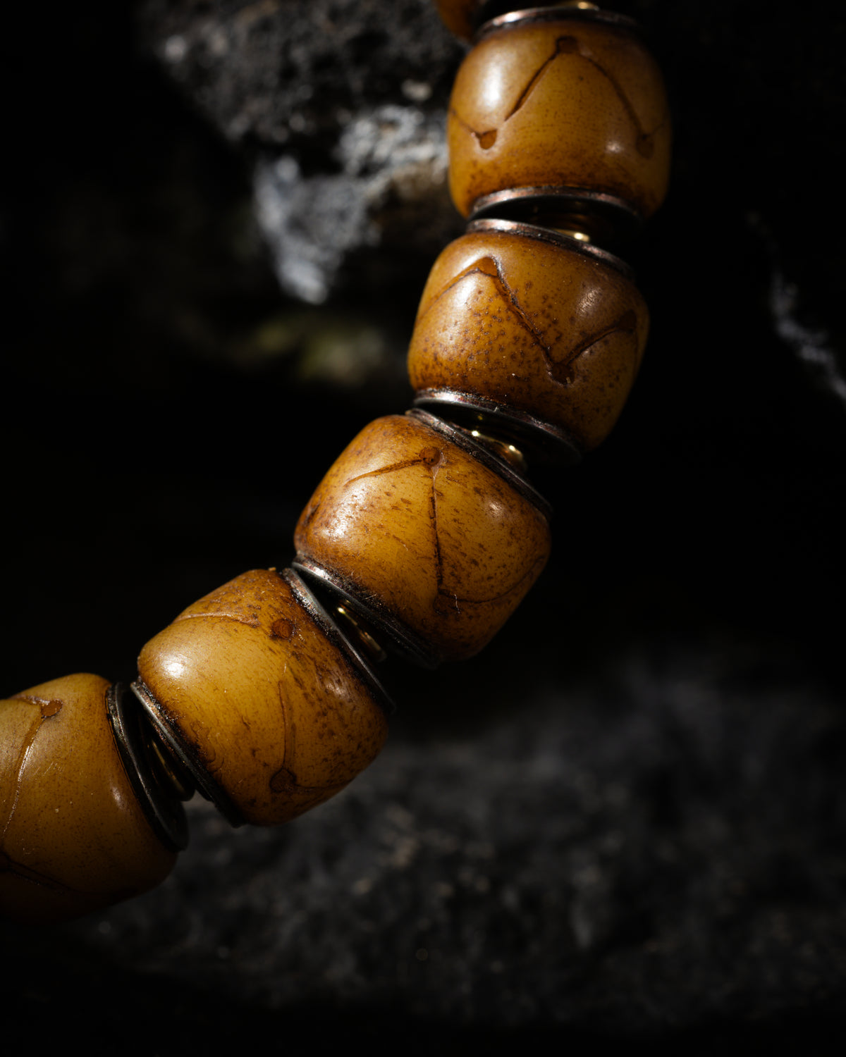 Yak Bone Zaki Lhamo Bracelet-7