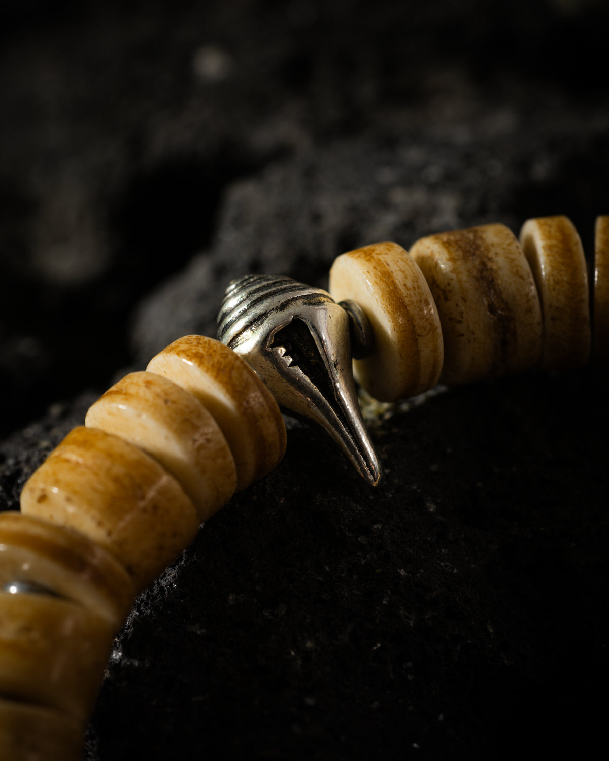 Yak Bone Bracelet Dice and Spike-4
