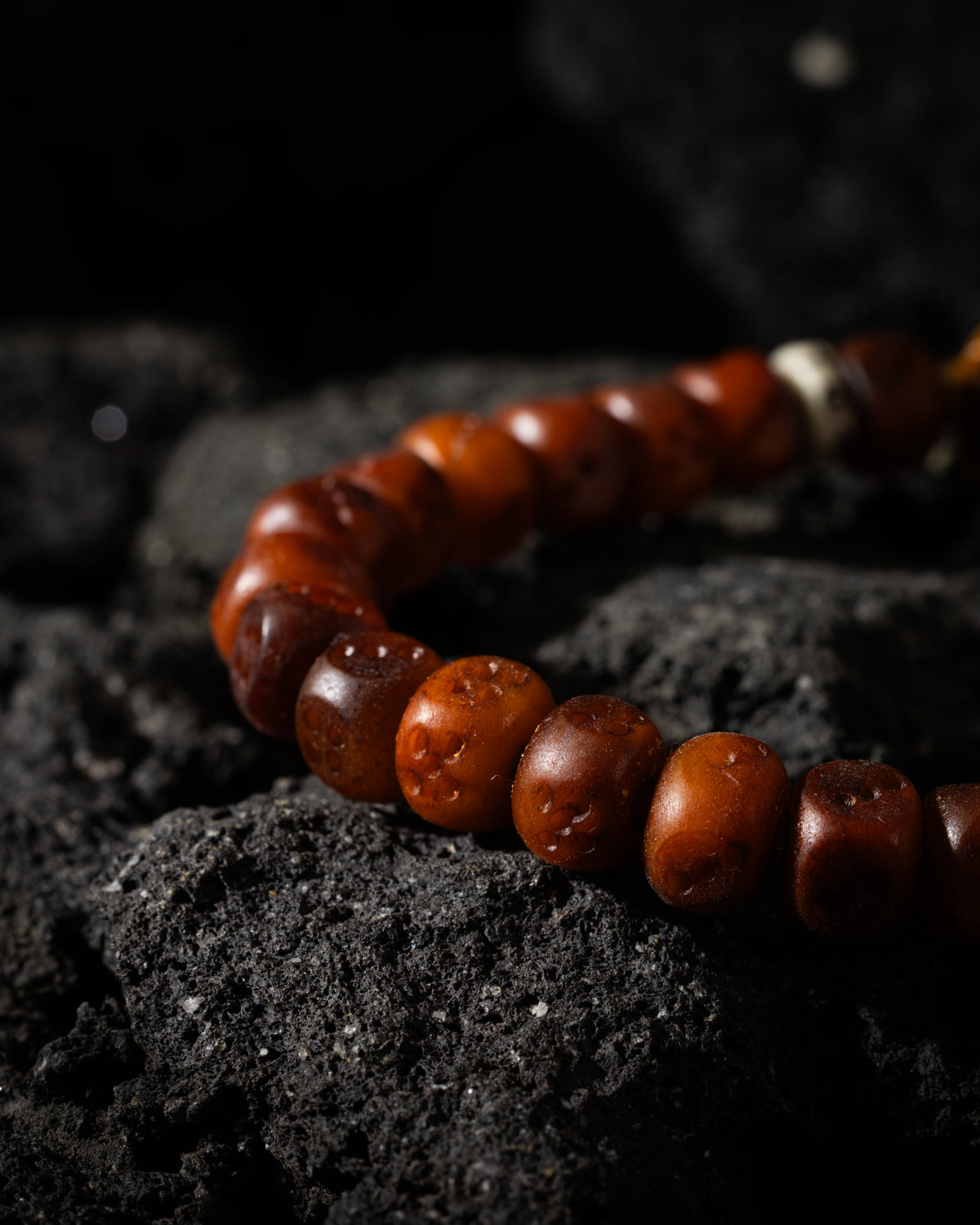 Carved Bone Dice Bracelet Zaki Lhamo-4