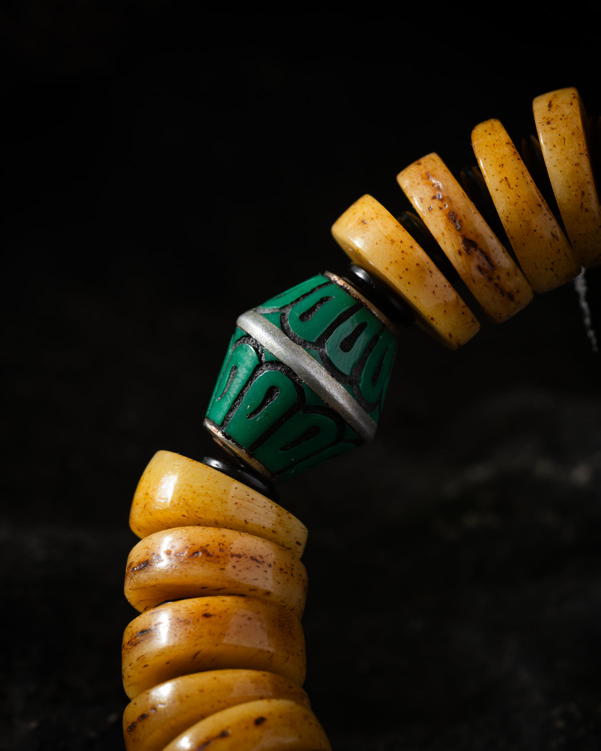Yak Bone Guardian Face Bracelet-5