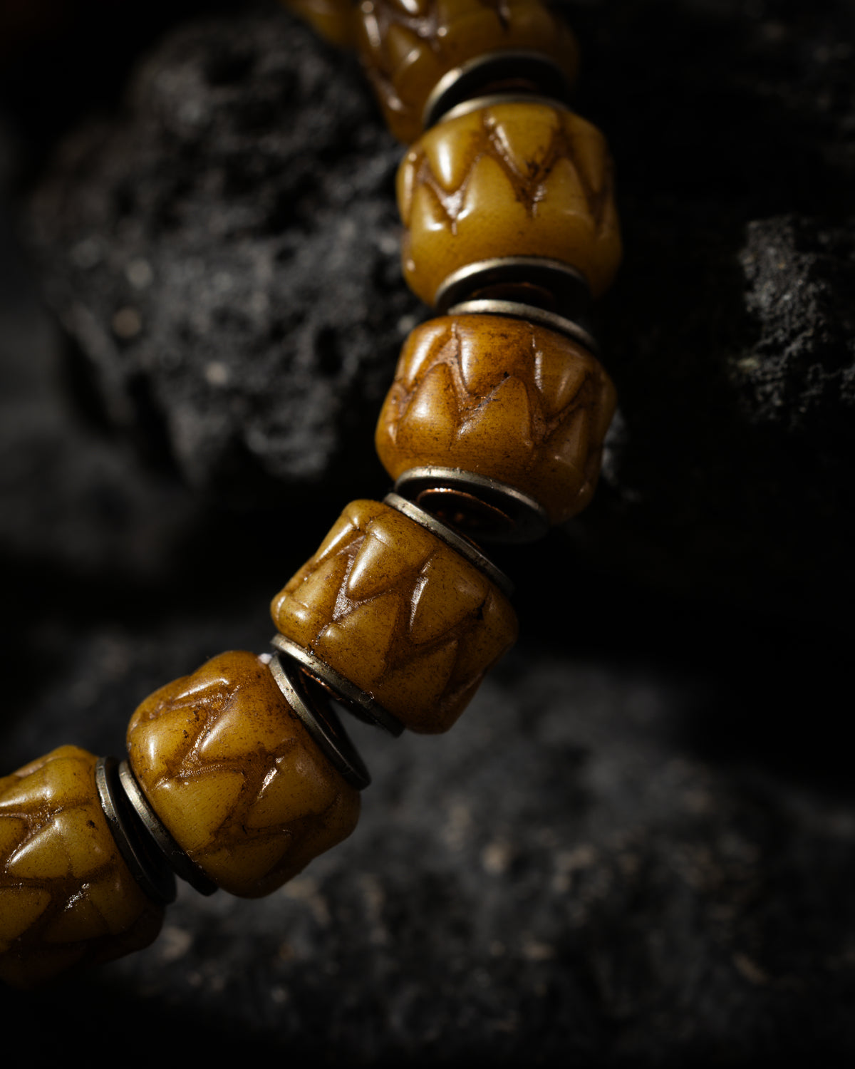 Yak Bone Geometric Bracelet-6