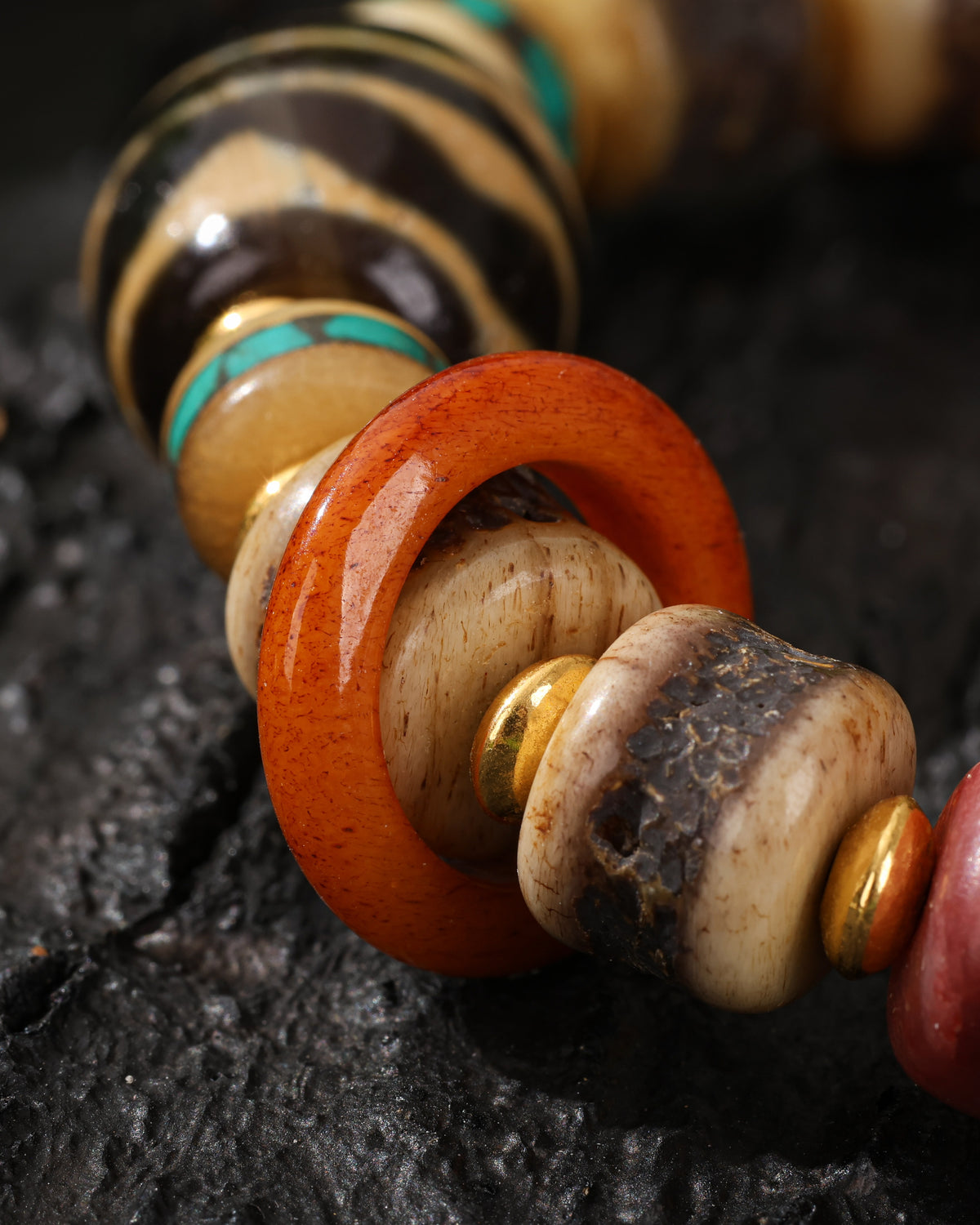 Yak Bone Talisman Bracelet-4