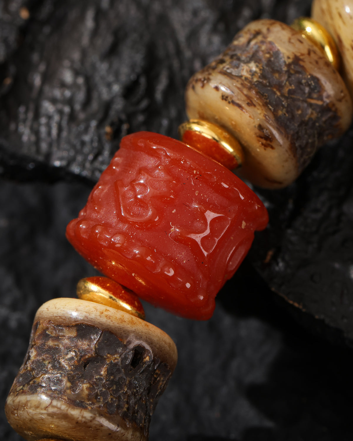 Yak Bone Talisman Bracelet-5