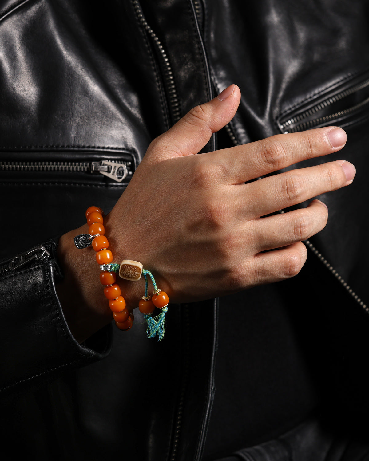 Yak Bone Bead Bracelet