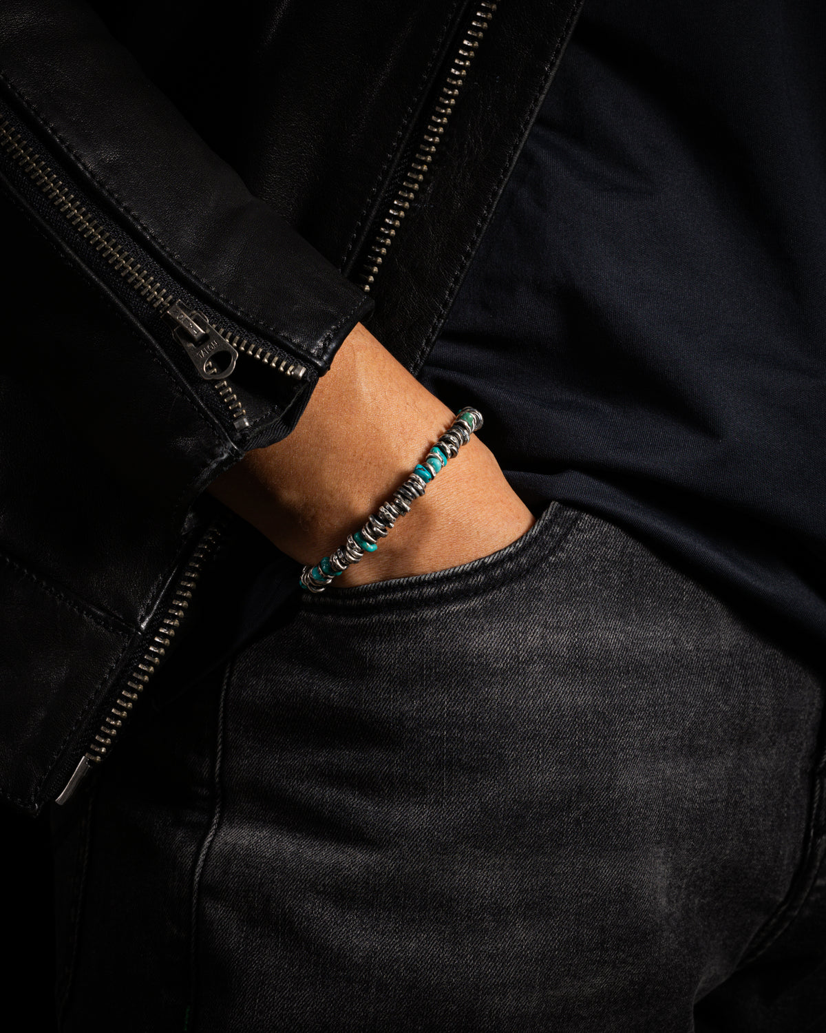 Turquoise Bracelet 999 Fine Silver-2