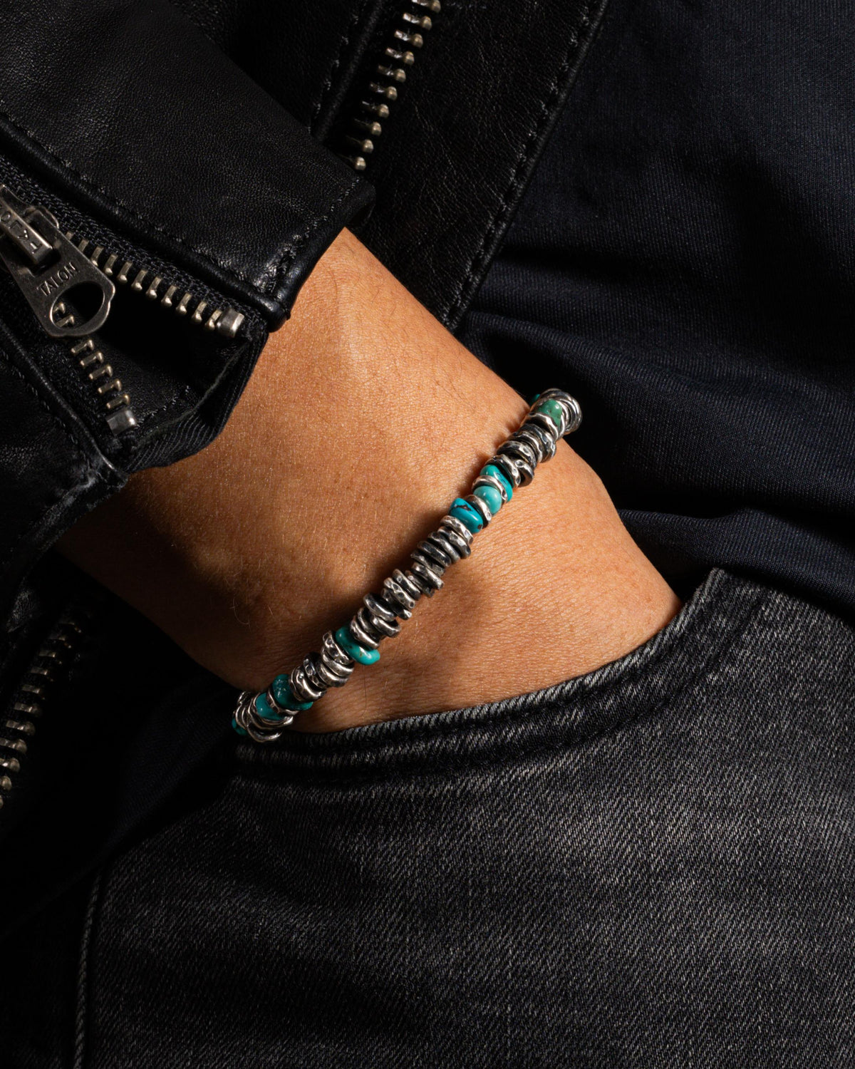 Turquoise Bracelet 999 Fine Silver