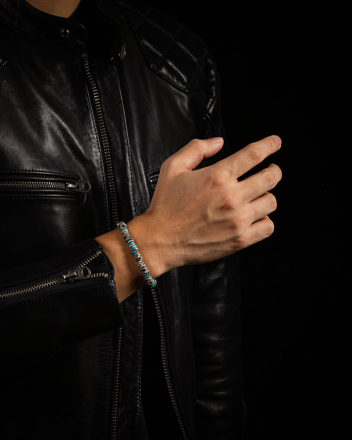 Turquoise Bracelet 999 Fine Silver-3