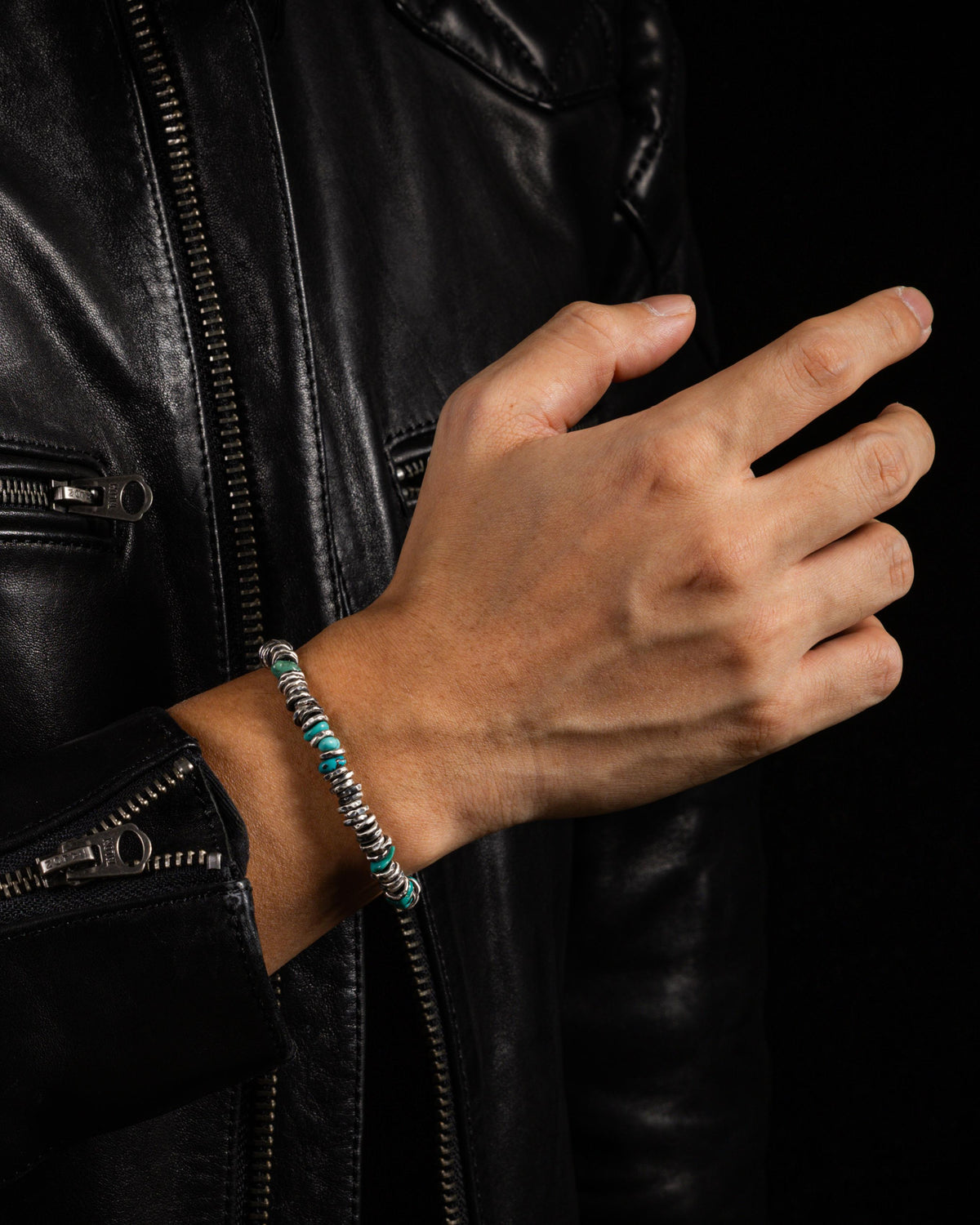 Turquoise Bracelet 999 Fine Silver-3