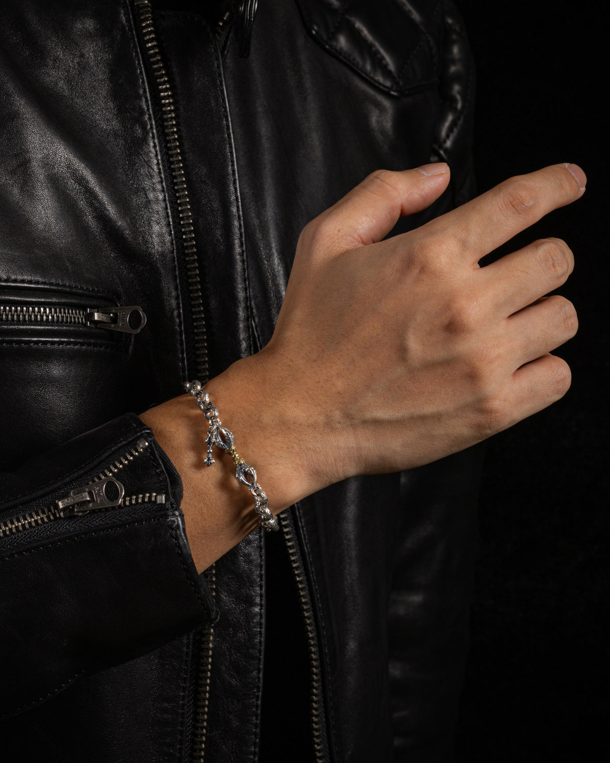 Silver & Brass Vajra Bracelet-3