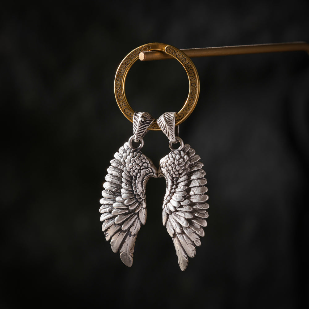 Guardian Wing Necklace Keychain Bag Charm