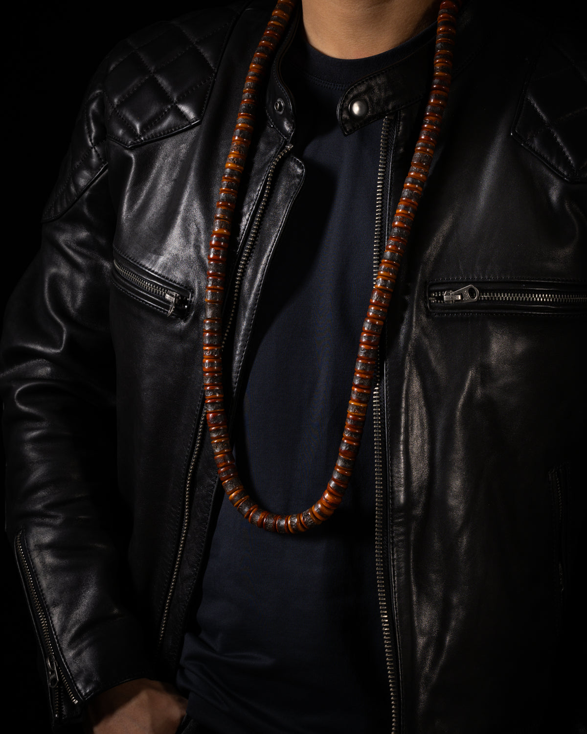 108 Yak Bone Mala Necklace-3