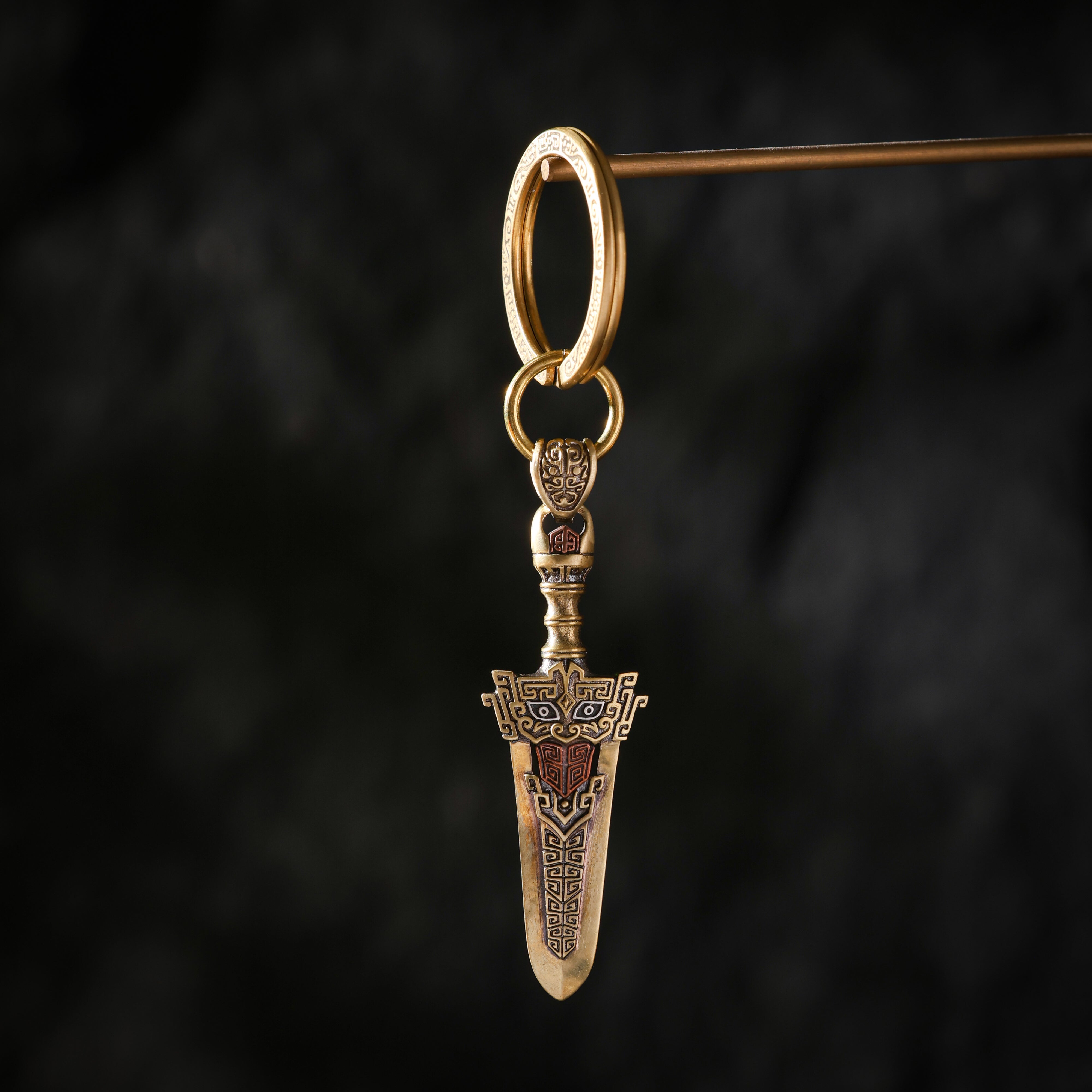 Sword Talisman Necklace Keychain Bag Charm