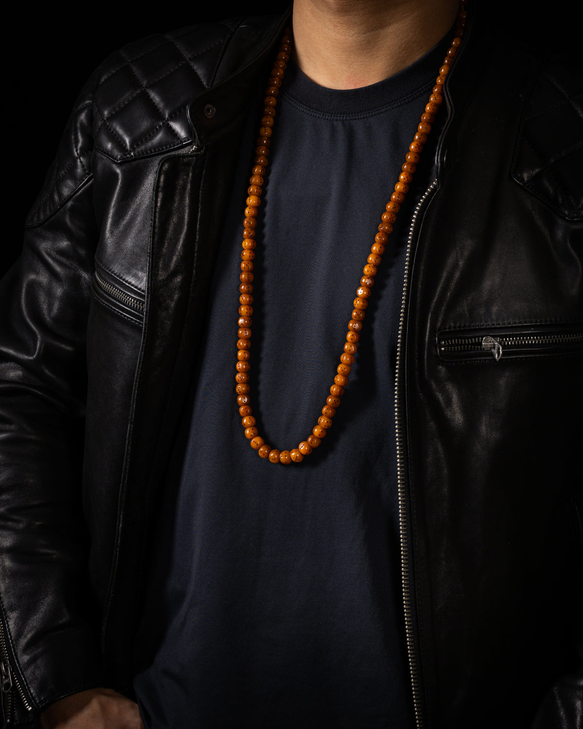 Yak Bone Dice 108 Mala Necklace-2