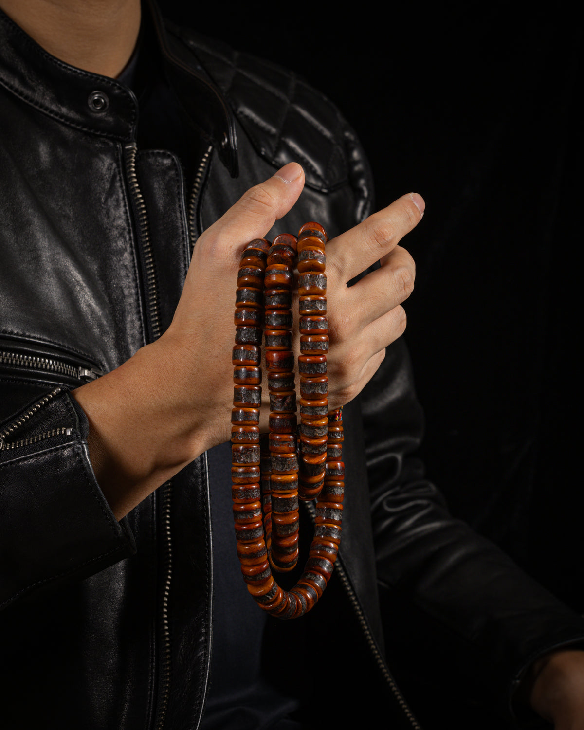 108 Yak Bone Mala Necklace-2