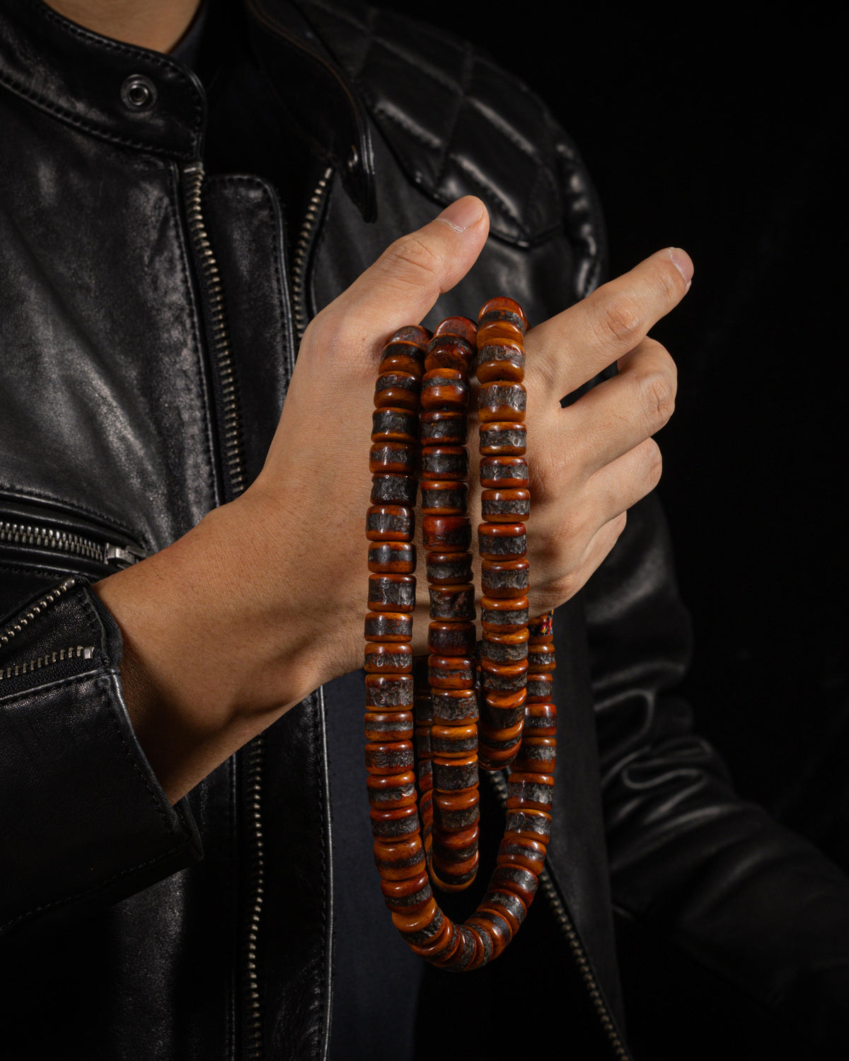 108 Yak Bone Mala Necklace-2