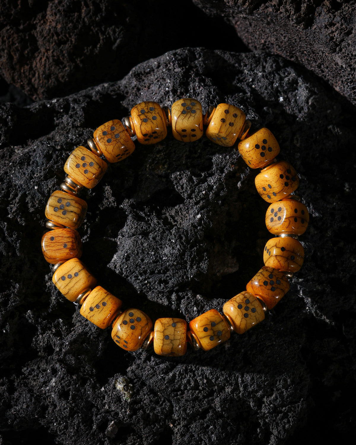Yak Bone Dice Fortune Bracelet-6