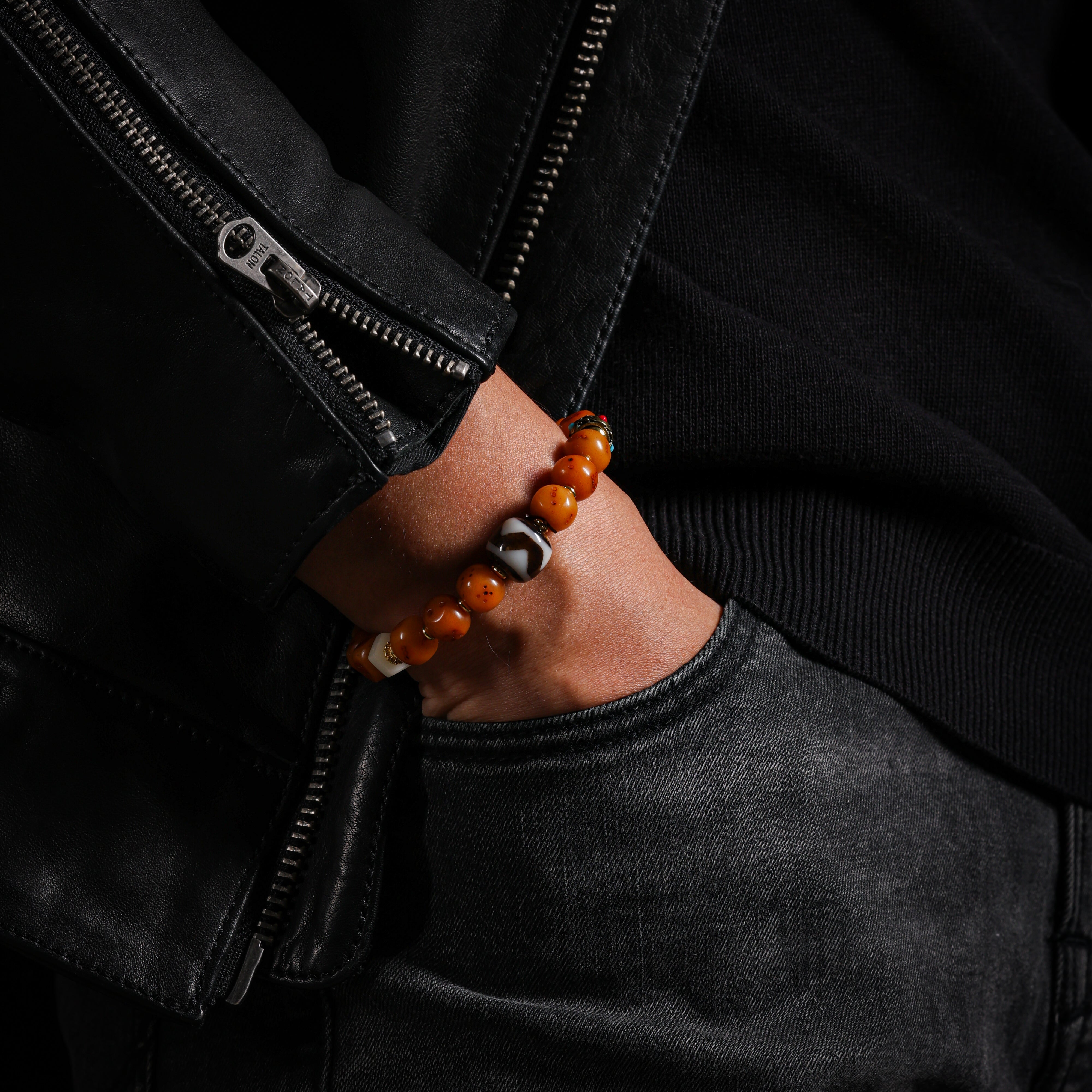 Yak Bone Sho Dice Bracelet