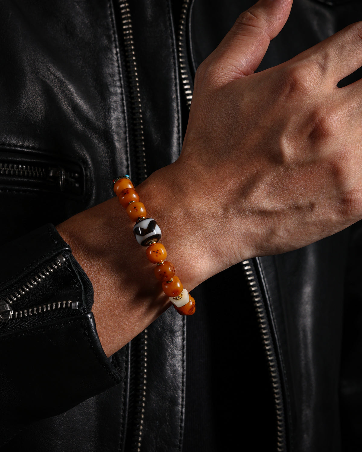Yak Bone Dice Bracelet-3