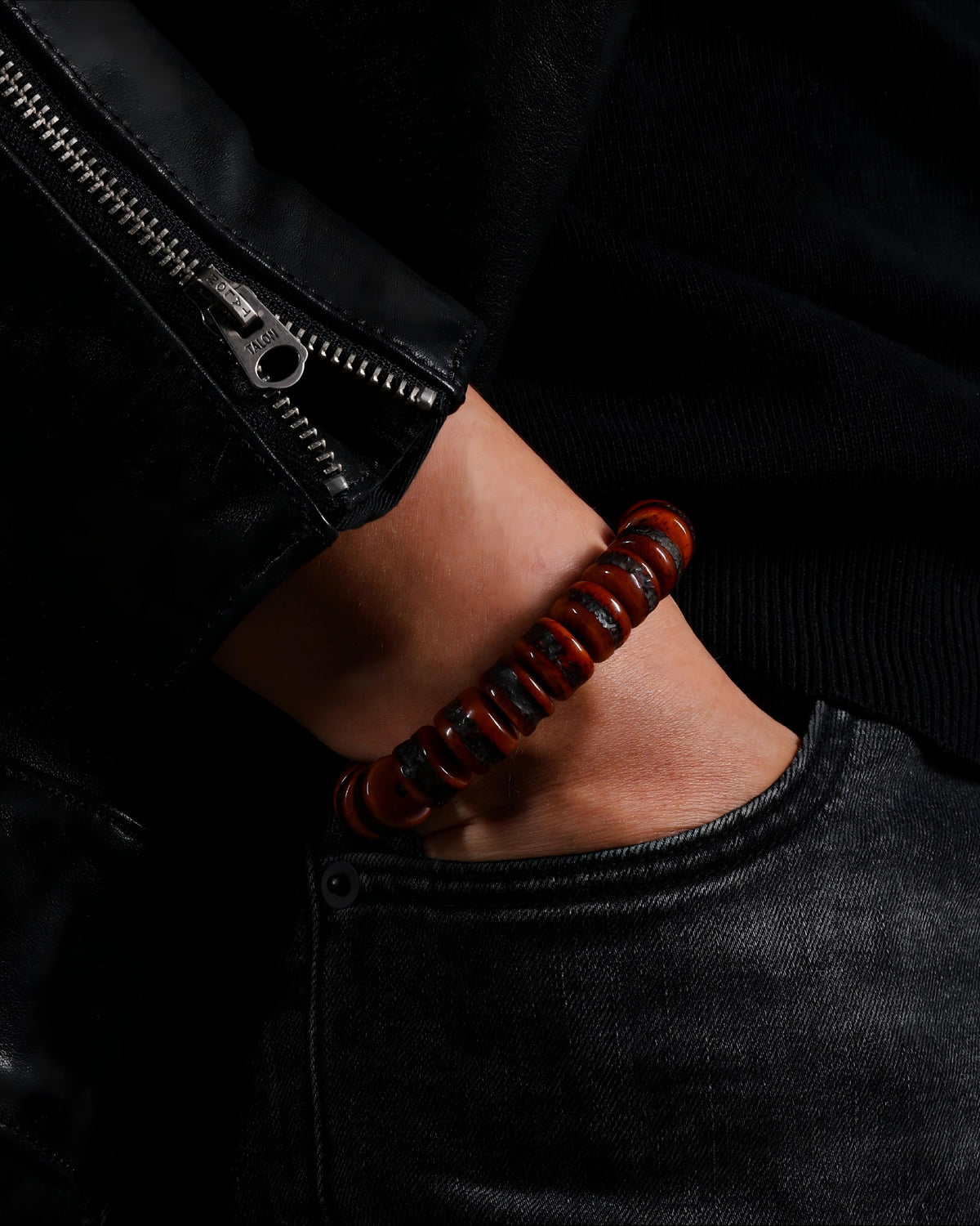 Yak Bone Bead Bracelet-4