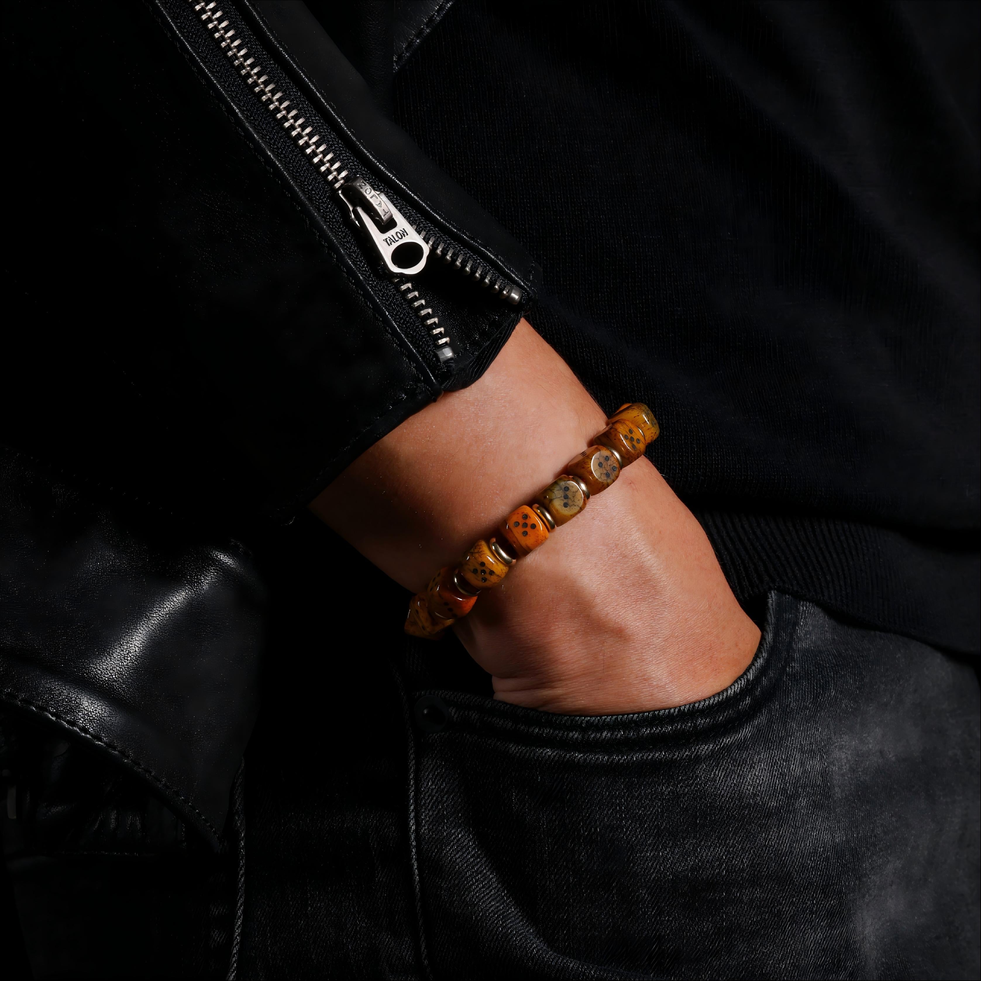 Yak Bone Sho Dice Bracelet-4