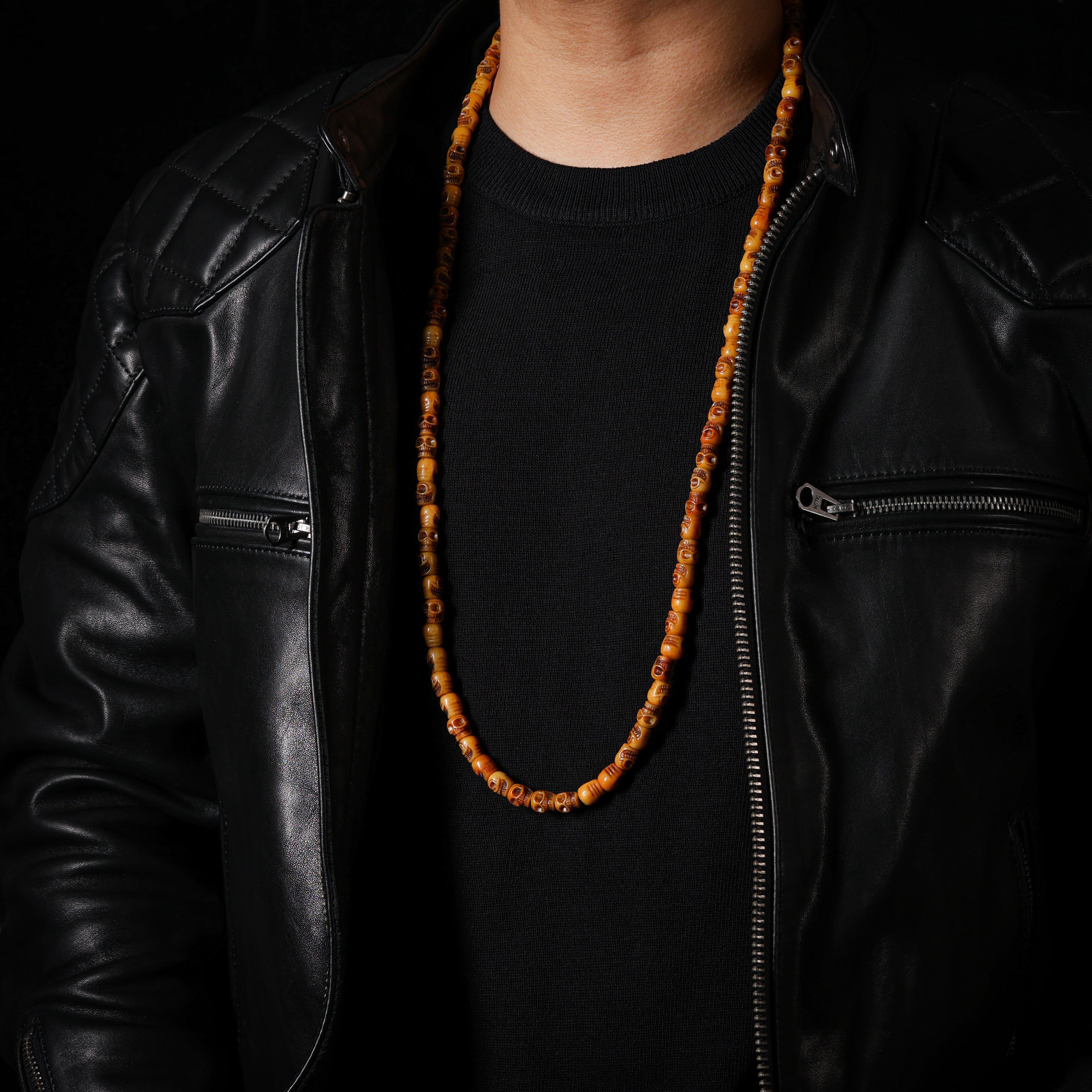 Bone Skull 108 Mala Necklace