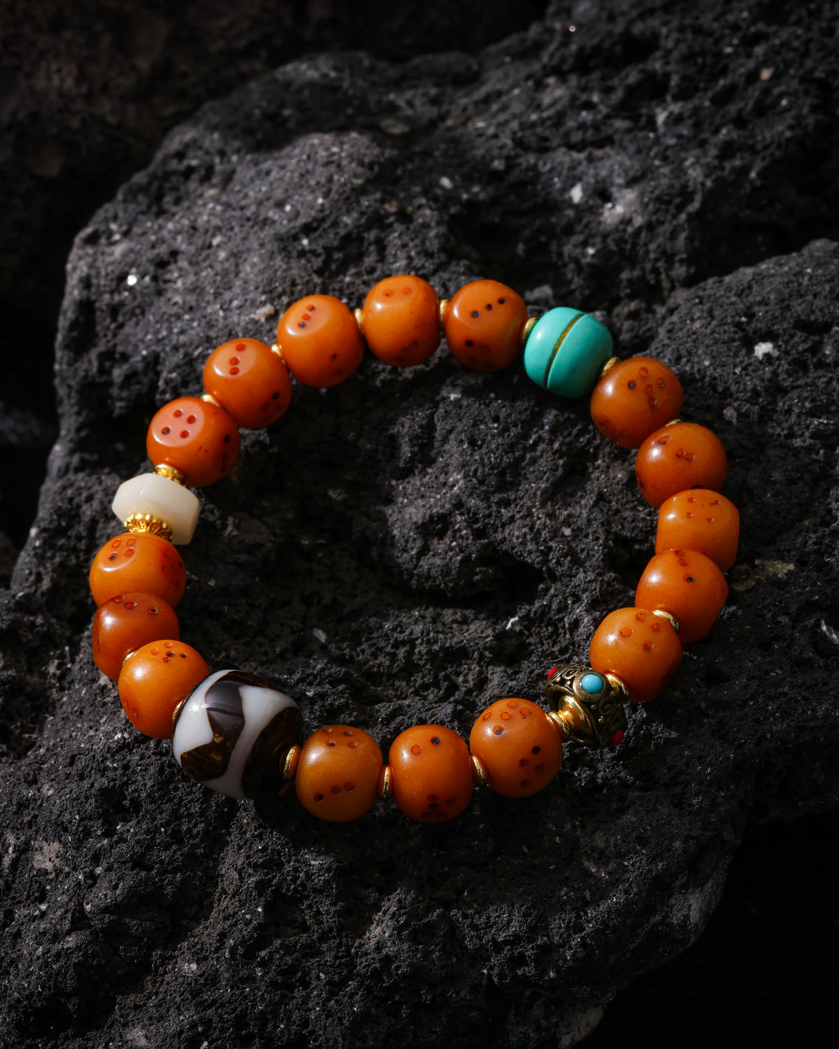 Yak Bone Dice Bracelet